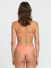 Volcom Simply Seamless Crop Bikini Top - Sunset